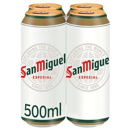 San Miguel Premium Lager Beer 4 x 500ml