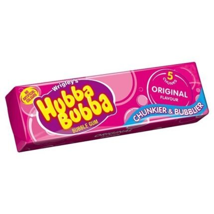 Hubba Bubba Snappy Strawberry Bubble Gum Mega Long Tape 56g