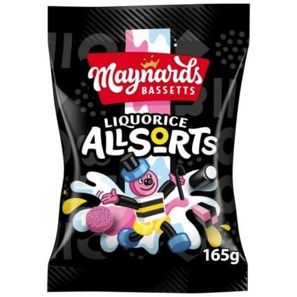 Maynards Bassetts Liquorice Allsorts Sweets Bag 165g