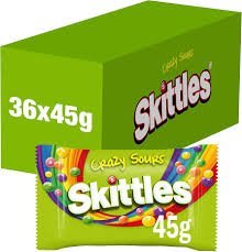 Skittles Crazy Sours Sweets Bag 45g